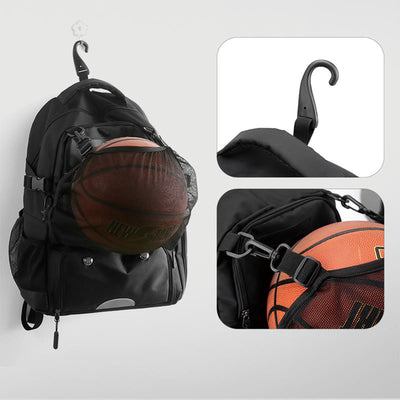 Multi-Pocket Waterproof Sports Bag Basketball Soccer Backpack