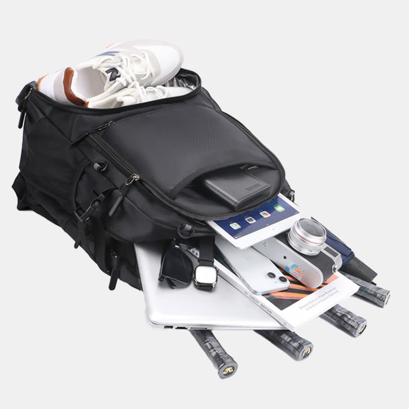 Extra Large Functional Backpack Sports Bag Racket Bag with Shoe Compartment