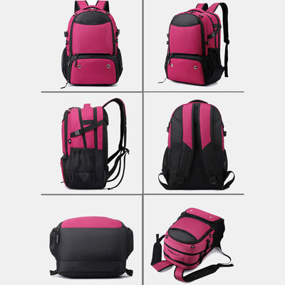 Extra Large Functional Backpack Sports Bag Racket Bag with Shoe Compartment