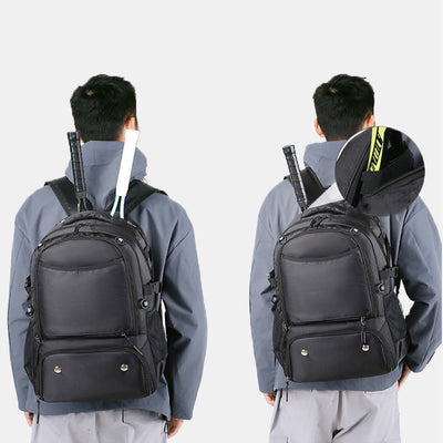 Extra Large Functional Backpack Sports Bag Racket Bag with Shoe Compartment
