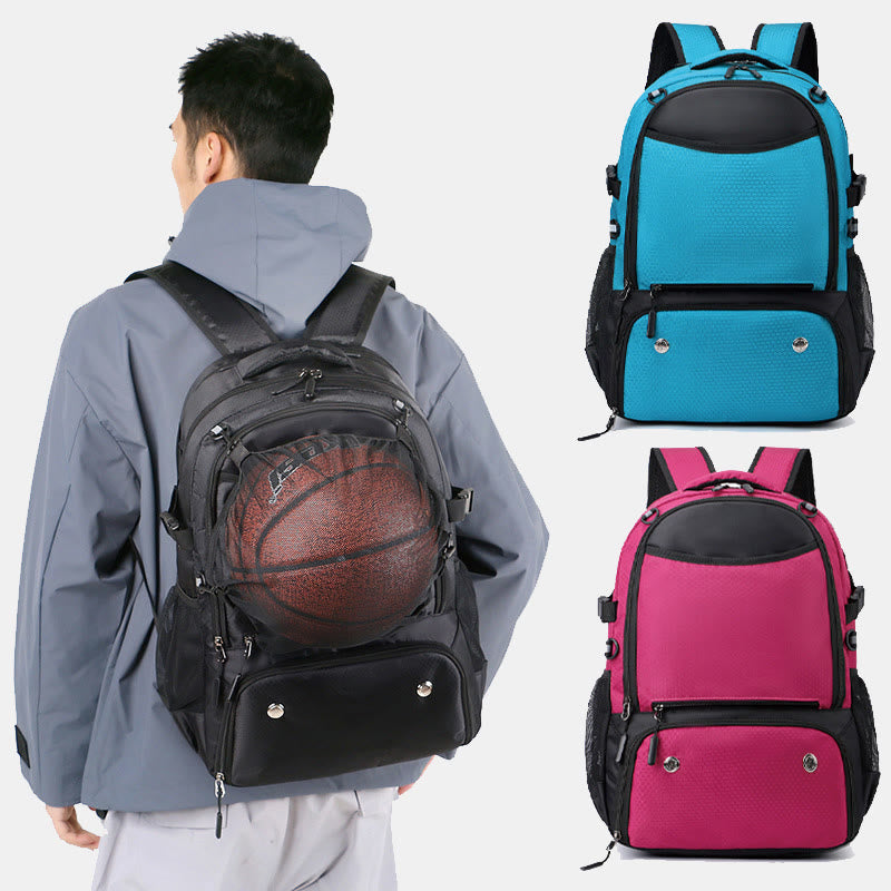 Extra Large Functional Backpack Sports Bag Racket Bag with Shoe Compartment