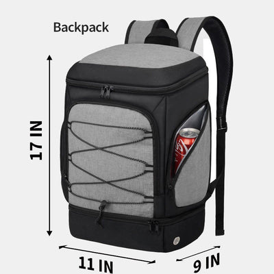Functional Sports Bag Outdoor Backpack with Ball Compartment & Shoe Compartment
