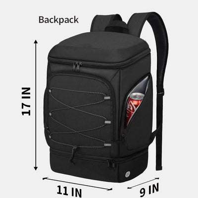 Functional Sports Bag Outdoor Backpack with Ball Compartment & Shoe Compartment