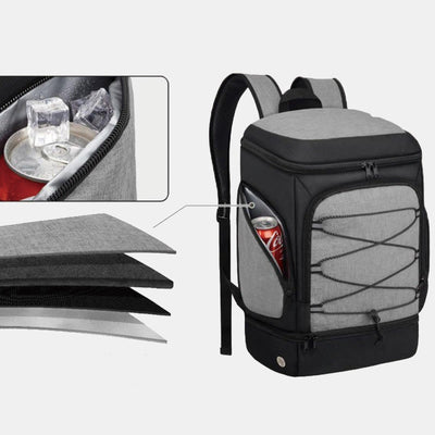 Functional Sports Bag Outdoor Backpack with Ball Compartment & Shoe Compartment