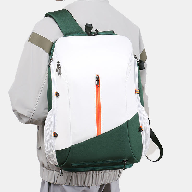 Large Capacity Functional Sports Backpack for Tennis Basketball Soccer Baseball