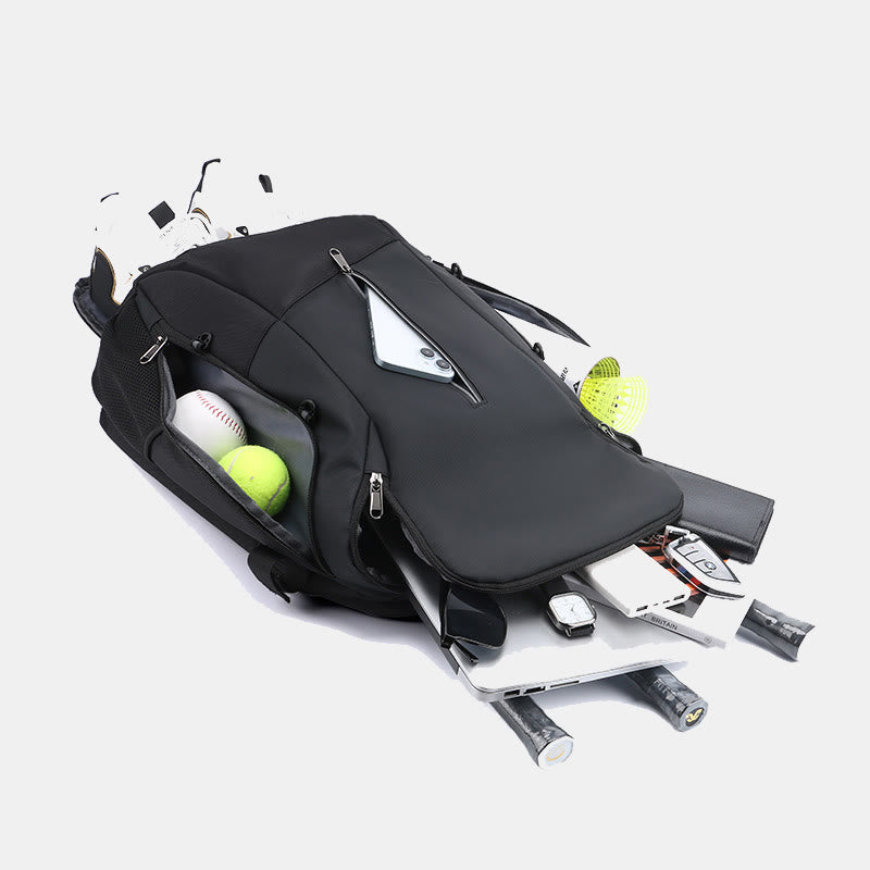 Large Capacity Functional Sports Backpack for Tennis Basketball Soccer Baseball