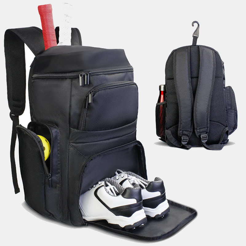 Tennis Bag Functional Sports Backpack with Shoe Compartment