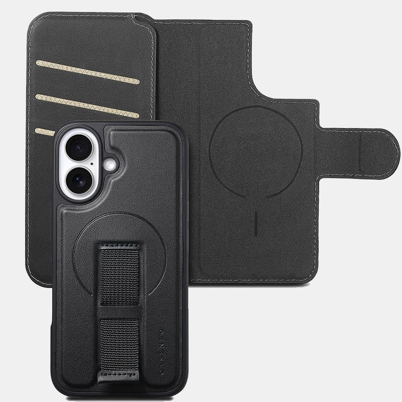 RFID Blocking Magnetic Phone Case Wallet for iPhone with Card Holder