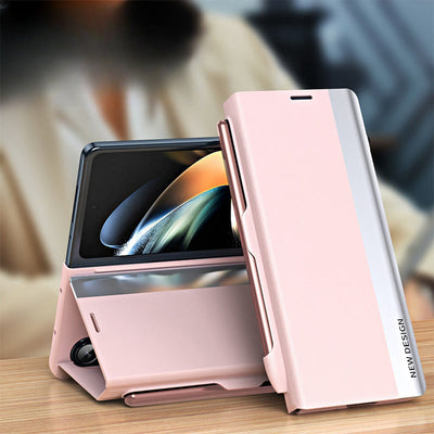 Premier Leather Phone Case Magnetic Cover for Galaxy Z Fold with S-Pen Slot