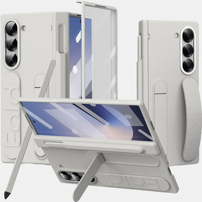Phone Case for Samsung Z Fold with S-Pen Holder Stylus Kicksand Hand Strap