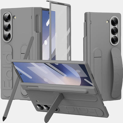 Phone Case for Samsung Z Fold with S-Pen Holder Stylus Kicksand Hand Strap