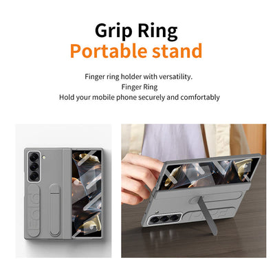 Phone Case for Samsung Z Fold with S-Pen Holder Stylus Kicksand Hand Strap