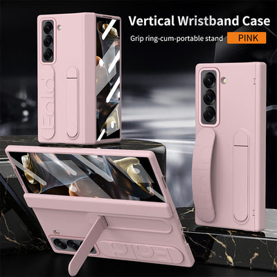Phone Case for Samsung Z Fold with S-Pen Holder Stylus Kicksand Hand Strap