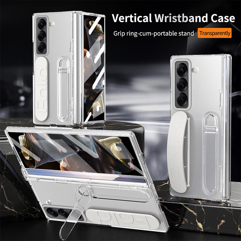 Phone Case for Samsung Z Fold with S-Pen Holder Stylus Kicksand Hand Strap