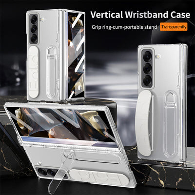Phone Case for Samsung Z Fold with S-Pen Holder Stylus Kicksand Hand Strap