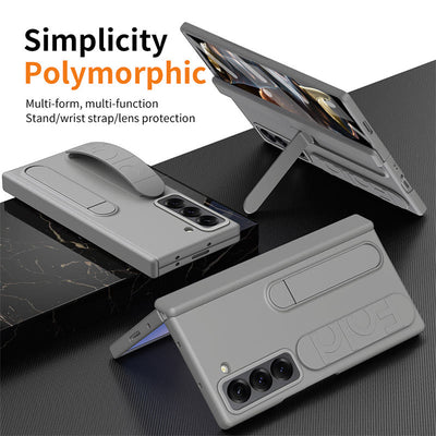 Phone Case for Samsung Z Fold with S-Pen Holder Stylus Kicksand Hand Strap