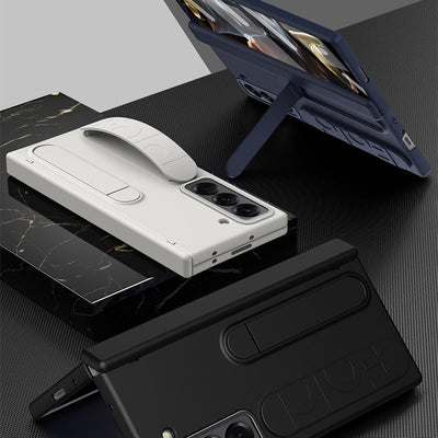 Phone Case for Samsung Z Fold with S-Pen Holder Stylus Kicksand Hand Strap