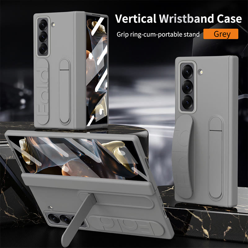 Phone Case for Samsung Z Fold with S-Pen Holder Stylus Kicksand Hand Strap