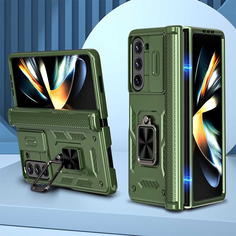 Shockproof Protective Phone Case for Z Fold 5/6 with Camera Cover Kickstand