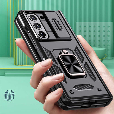 Shockproof Protective Phone Case for Z Fold 5/6 with Camera Cover Kickstand