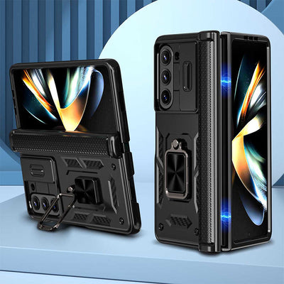 Shockproof Protective Phone Case for Z Fold 5/6 with Camera Cover Kickstand
