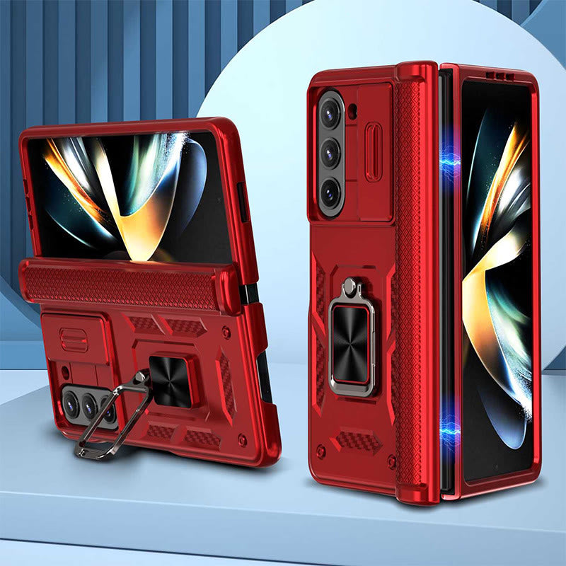 Shockproof Protective Phone Case for Z Fold 5/6 with Camera Cover Kickstand