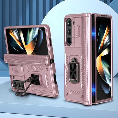 Shockproof Protective Phone Case for Z Fold 5/6 with Camera Cover Kickstand