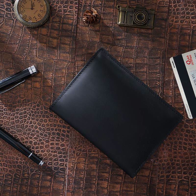 Ultra Thin Passport Holder For Suitcase Genuine Leather Passport Cover