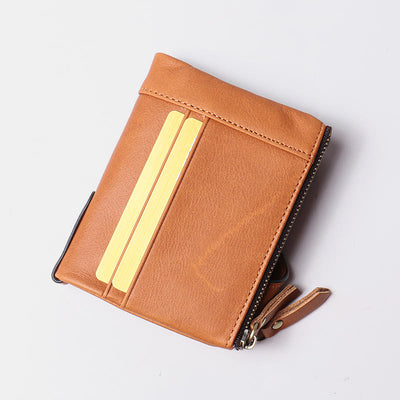 Large Capacity Leather Wallet RFID Blocking Bifold Multi Slot Card Holder