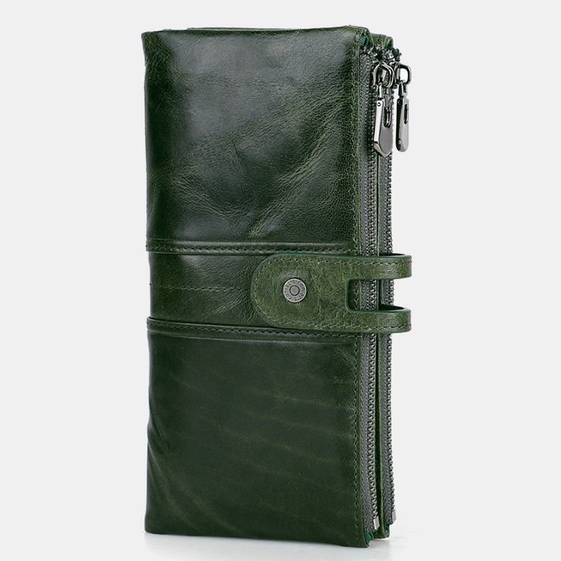 Wallets for Women Genuine Leather Cellphone Case Long Slim Credit Card Holder