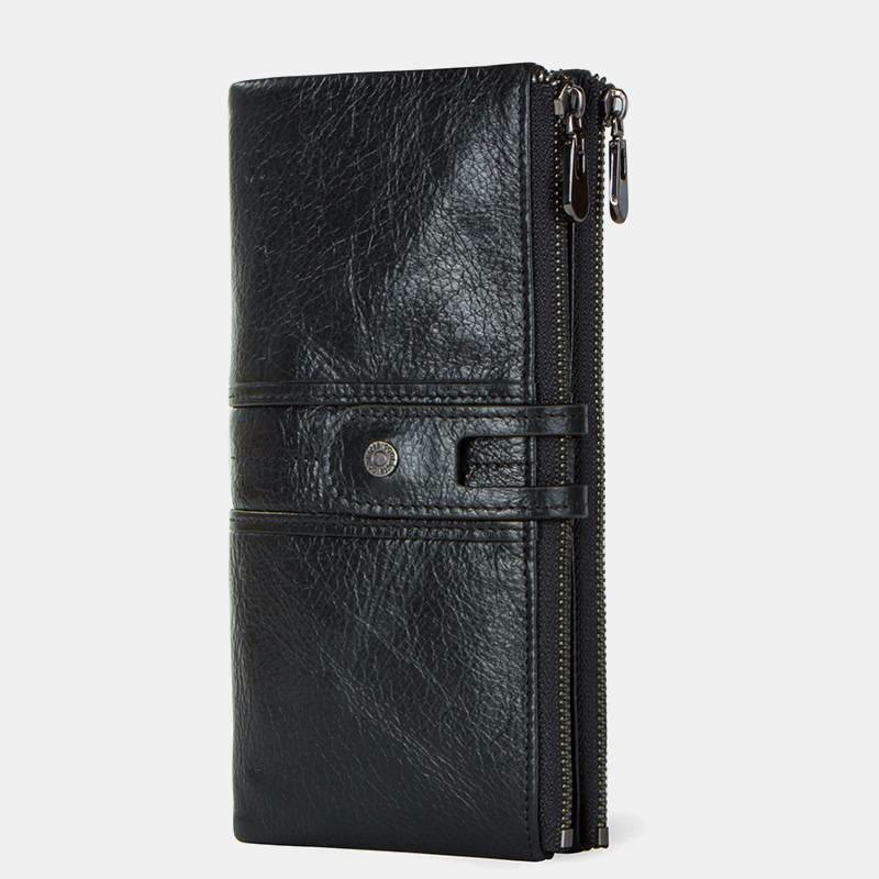 Wallets for Women Genuine Leather Cellphone Case Long Slim Credit Card Holder