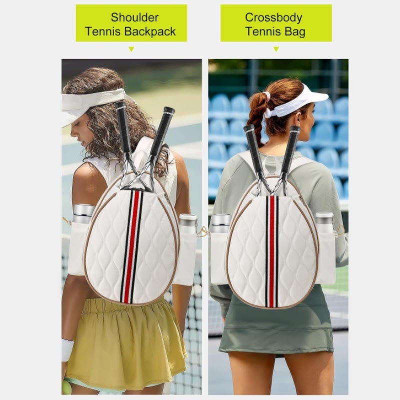Quilted Tennis Sling Crossbody Bag Convertible Backpack Racket Bag - image 6