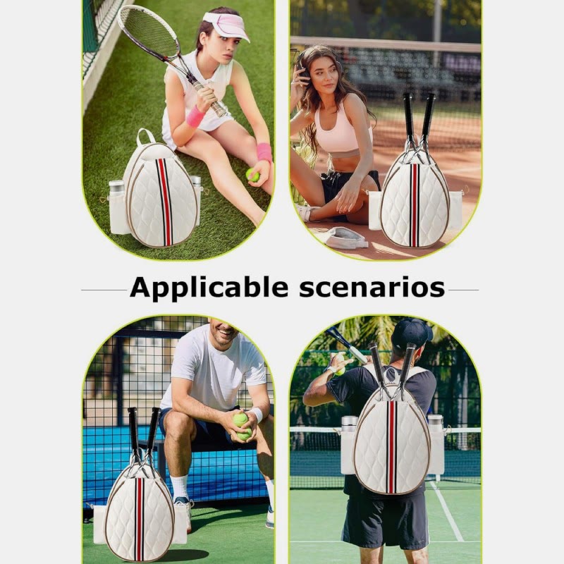 Quilted Tennis Sling Crossbody Bag Convertible Backpack Racket Bag - image 7