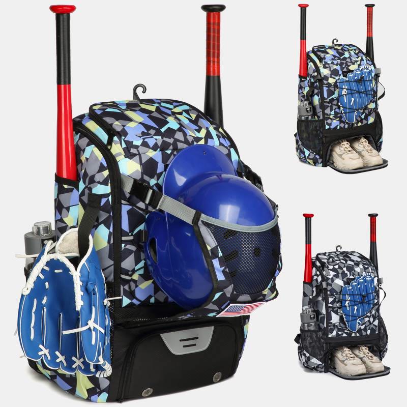 Baseball Backpack Equipment Bag Softball Bat Bag with Shoe Compartment