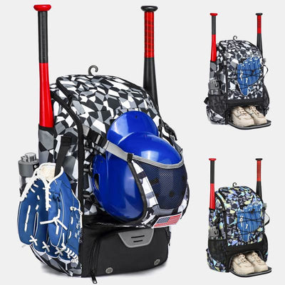 Baseball Backpack Equipment Bag Softball Bat Bag with Shoe Compartment