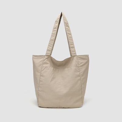 Women Casual Canvas Tote Shoulder Bag Linen Shopping Handbag - Beige - image 14