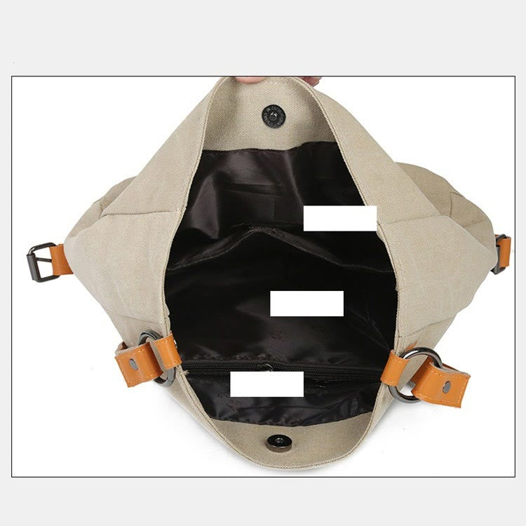 Large Capacity Multifunctional Retro Tote Bag Convertible Backpack - image 2