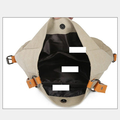 Large Capacity Multifunctional Retro Tote Bag Convertible Backpack - image 2