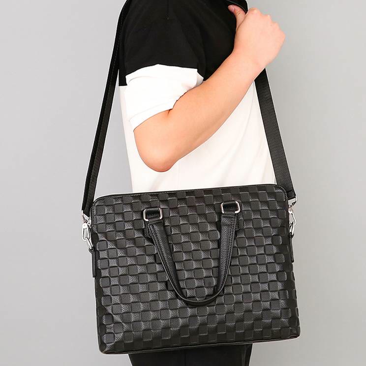 Briefcase For Men Business Trip Elegant Waterproof Crossbody Bag - image 5