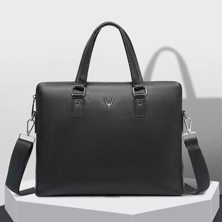 Briefcase For Men Business Trip Elegant Waterproof Crossbody Bag - F - image 21