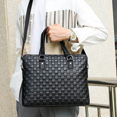 Briefcase For Men Business Trip Elegant Waterproof Crossbody Bag - image 6