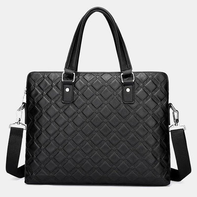Briefcase For Men Business Trip Elegant Waterproof Crossbody Bag - C - image 18