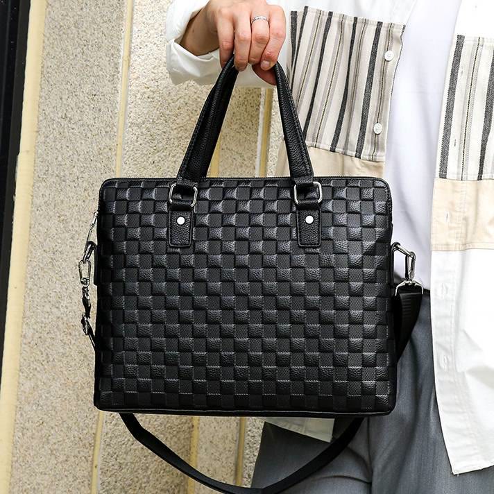 Briefcase For Men Business Trip Elegant Waterproof Crossbody Bag - image 8