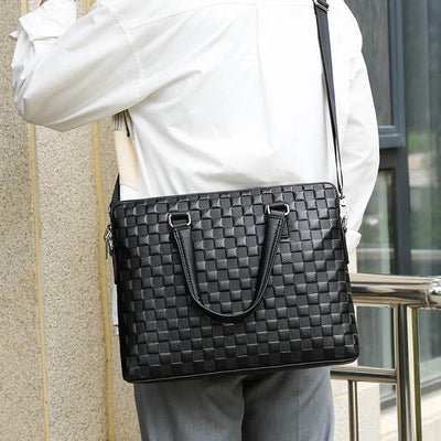 Briefcase For Men Business Trip Elegant Waterproof Crossbody Bag - image 7