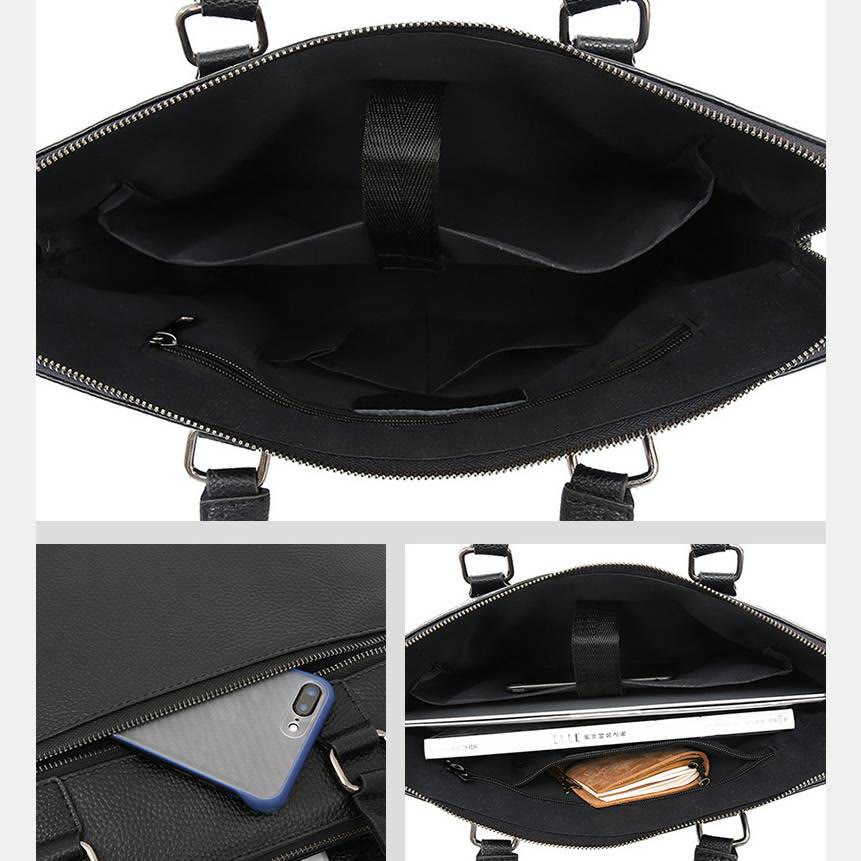 Briefcase For Men Business Trip Elegant Waterproof Crossbody Bag - image 2
