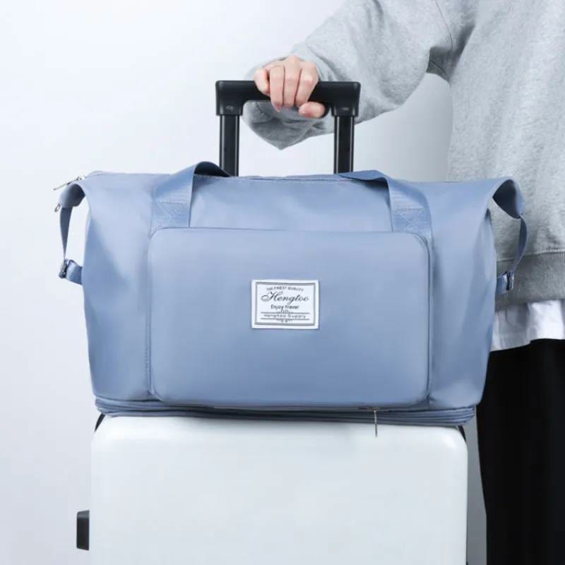 Travel Duffle Bag Extra Large Foldable Tote with Dry Wet Separation Pocket - image 4