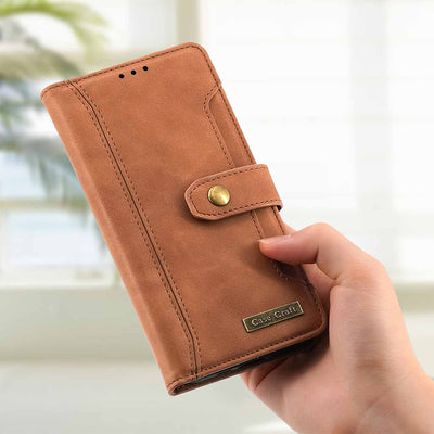 iPhone 13 12 11 Wallet Case Flip Magnetic PU Leather Cover with Kickstand Card Slot