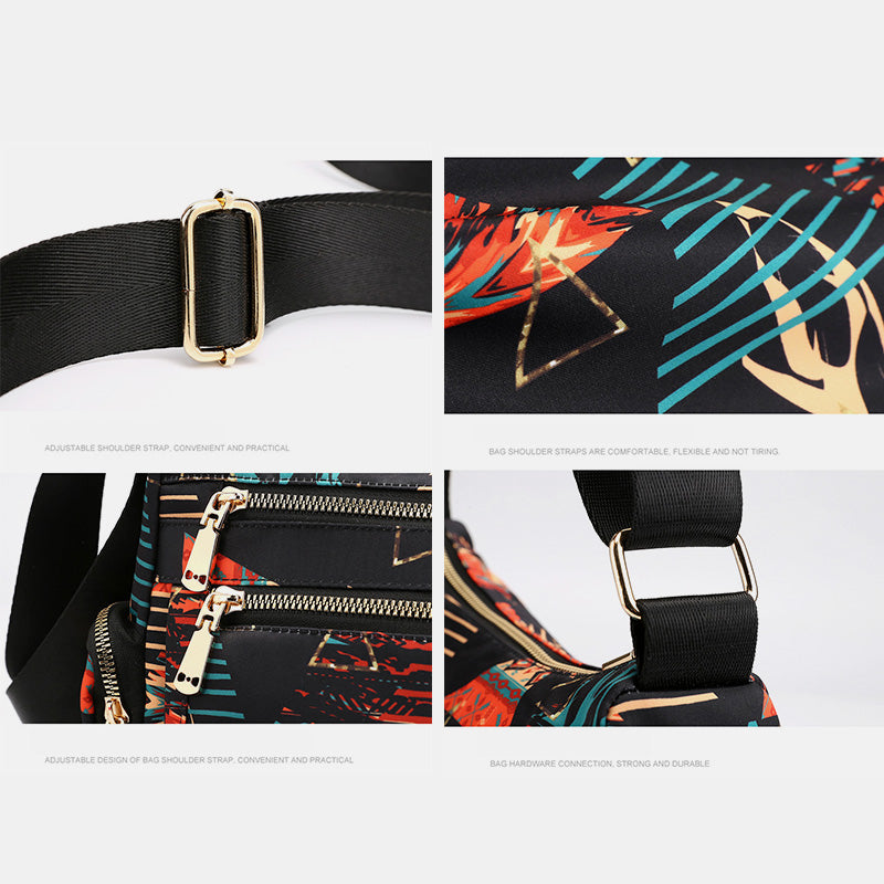 Lightweight Flower Printed Crossbody Bag