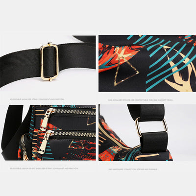 Lightweight Flower Printed Crossbody Bag