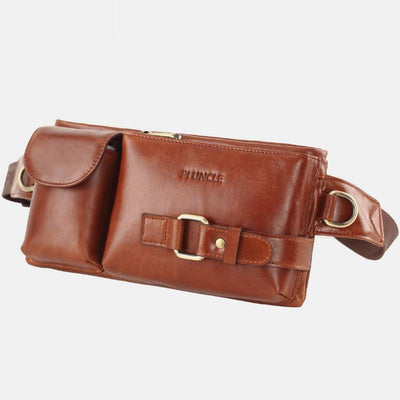 Vintage Multi-Carry Genuine Leather Sling Bag